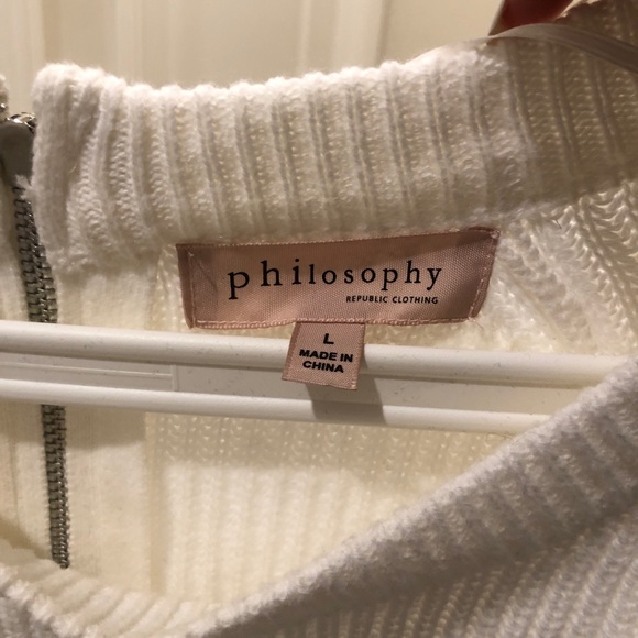 Philosophy White Knit Sweater - Picture 4 of 4
